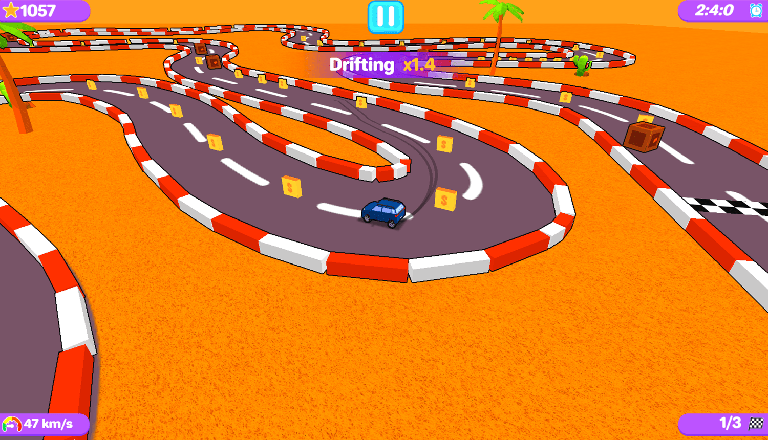 🕹️ Play Pocket Drift Game Free Online Race Car Drifting Video Game for Kids & Adults