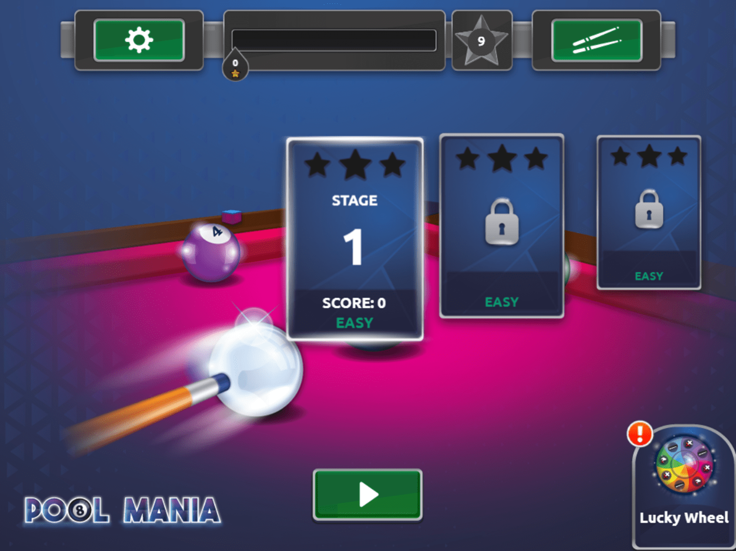 🕹️ Play Pool Mania Game Free Online Billiards Video Game for Kids & Adults