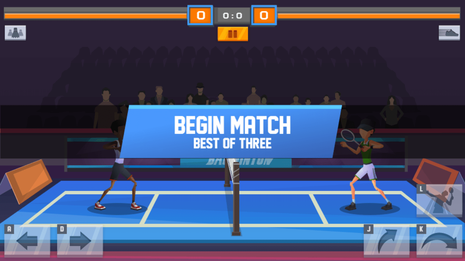 🕹️ Play Power Badminton Game Free Online Single Player Badminton Video