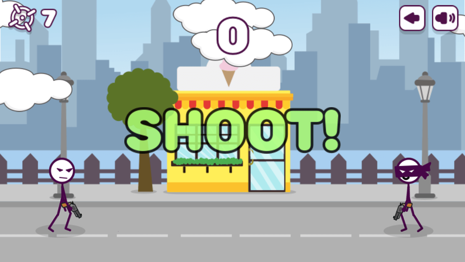 🕹️ Play Shoot or Die Game Free Online Stickman Shooting Duel Video