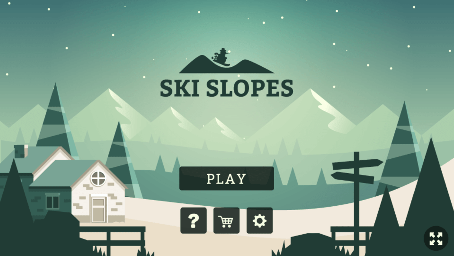 🕹️ Play Ski Slopes Game Free Online Christmas Snowman Downhill Skiing