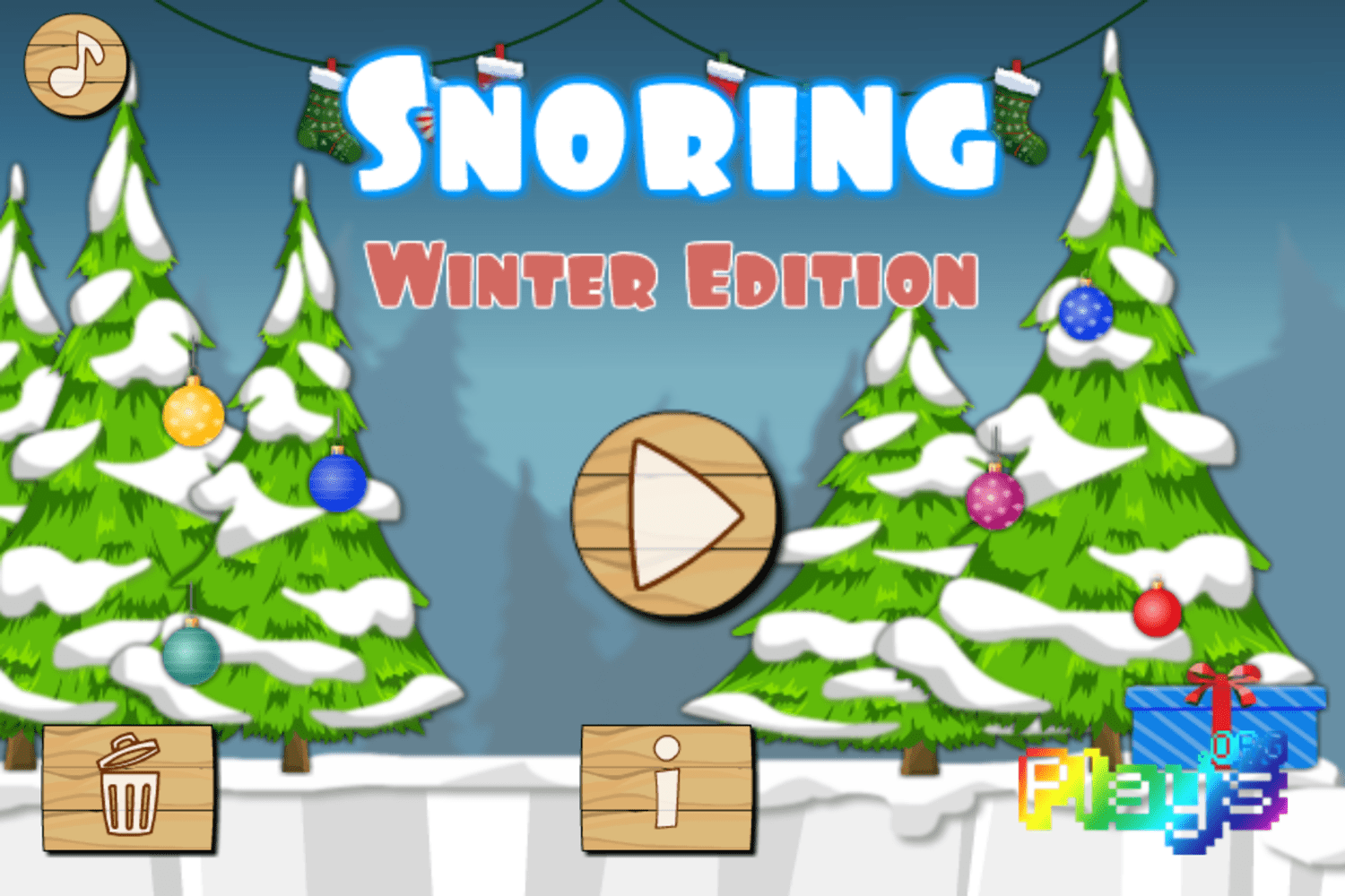 🕹️ Play Snoring Winter Edition Game Free Christmas Physics Puzzle