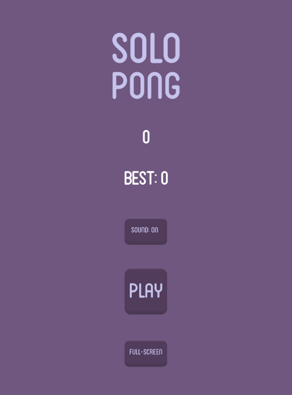 🕹️ Play Solo Pong Game Free Online SinglePlayer Pong Video Game for
