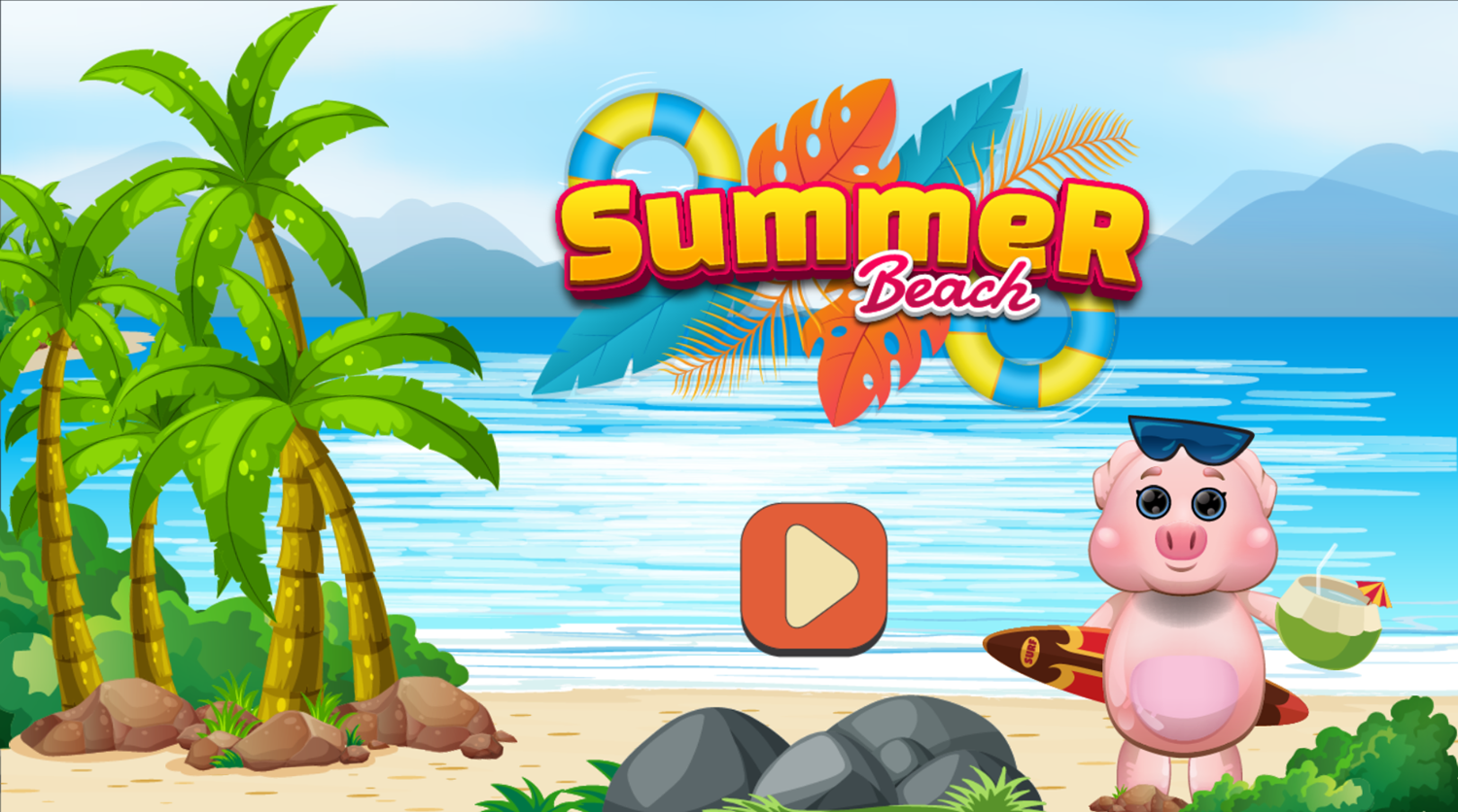🕹️ Play Summer Beach Game Free Online Summer Vacation Memory Card