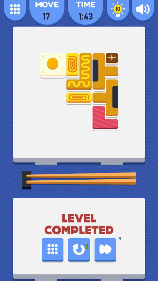 🕹️ Play Sushi Puzzle Game Free Online Sushi Filling Spatial Puzzle