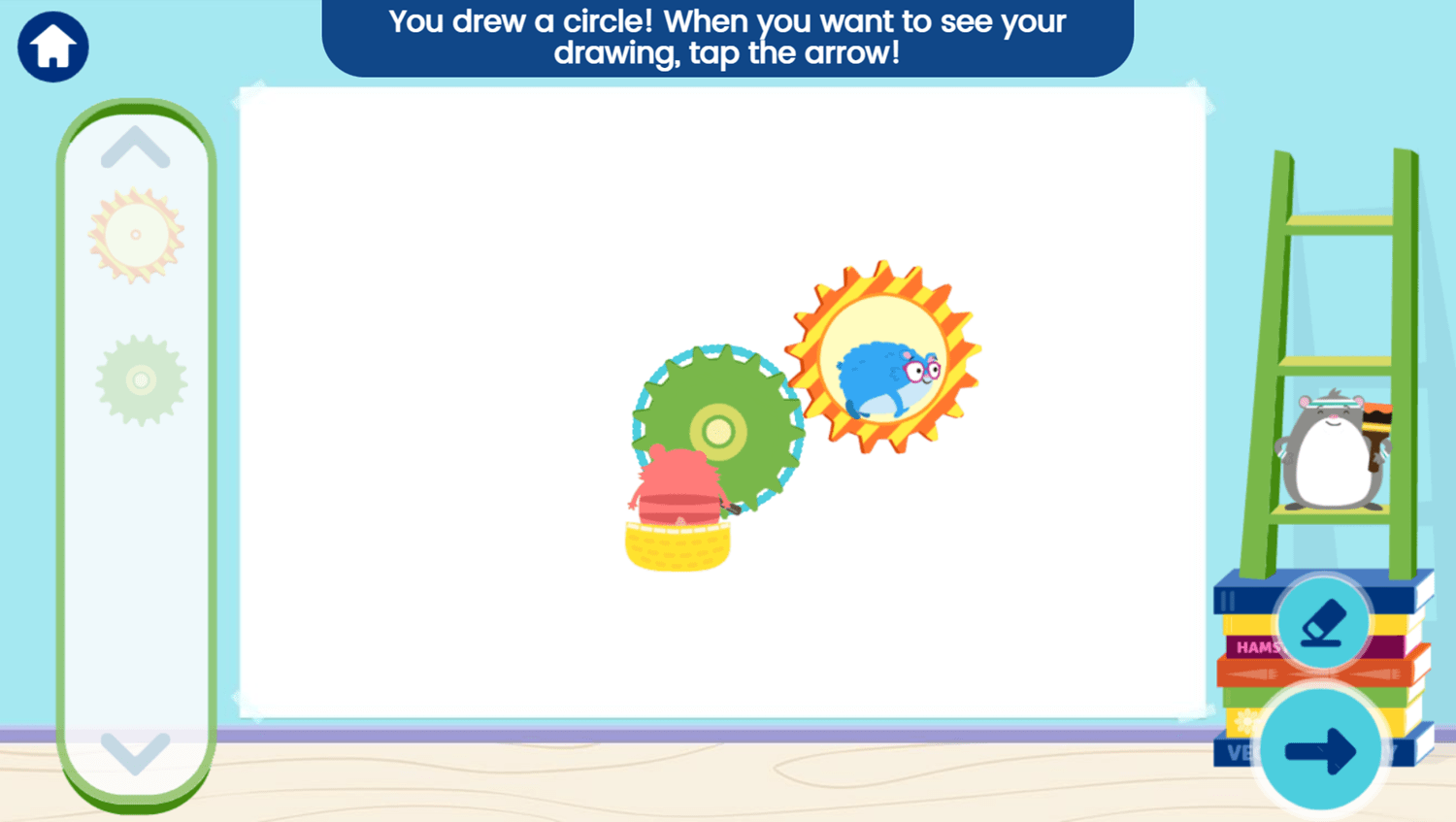 🕹️ Play Team Hamster Power Painters Game Free Mechanical Physics