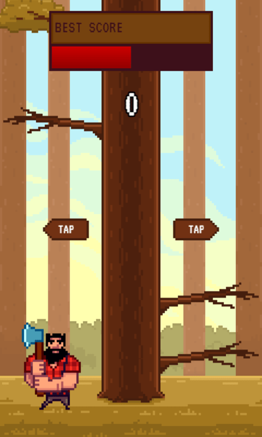 🕹️ Play Timber Guy Game Free Lumberjack Tree Chopping Log Making Video