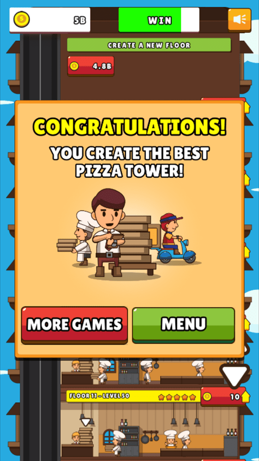 🕹️ Play Tower Pizza Game Free Online Pizza Tower Building Sim Video