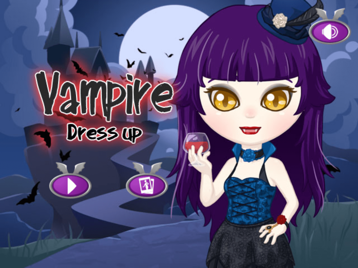  ️ Play Vampire Dress Up Game Free Online Halloween Vampire Doll Dress
