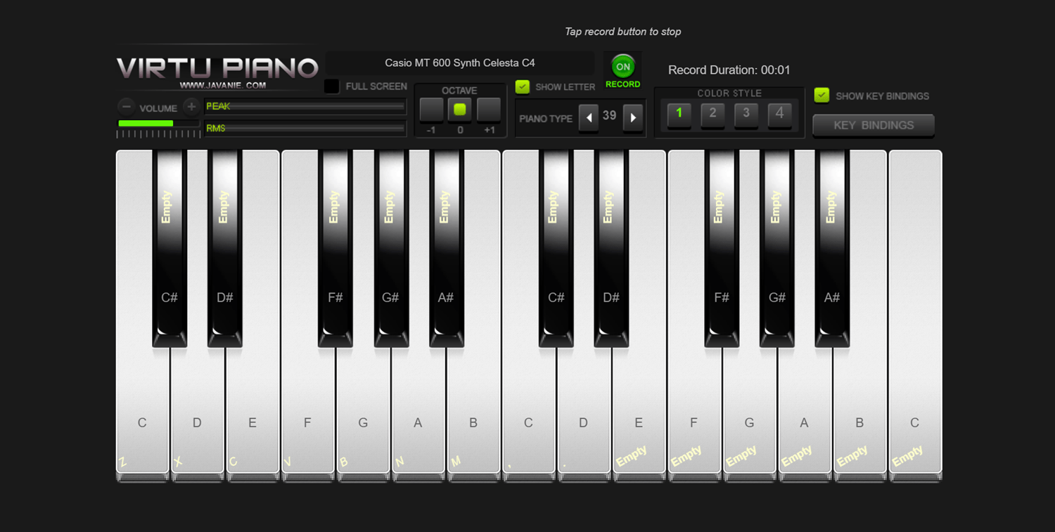 🕹️ Play Virtu Piano Game Online Virtual Piano Simulator for