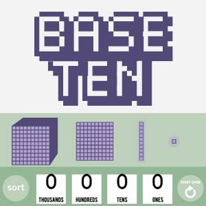🕹️ Play Base Ten Game: Free Online Number Blocks Place Value Video Game