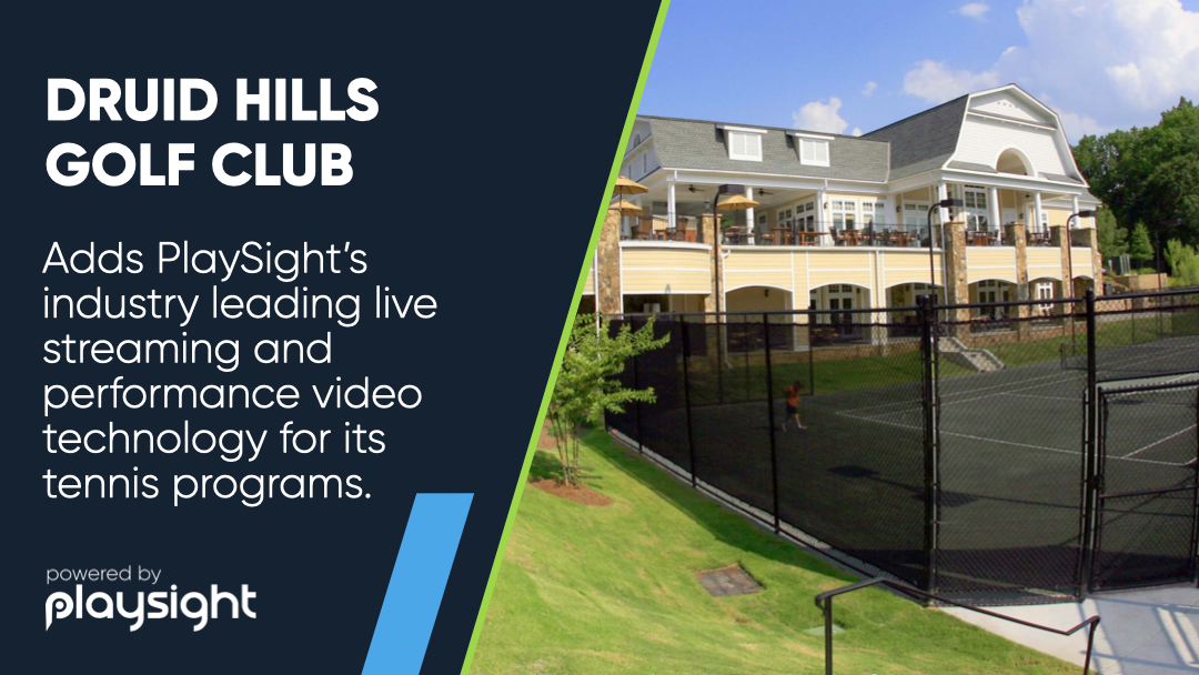 Druid Hills brings PlaySight technology to its tennis facilities