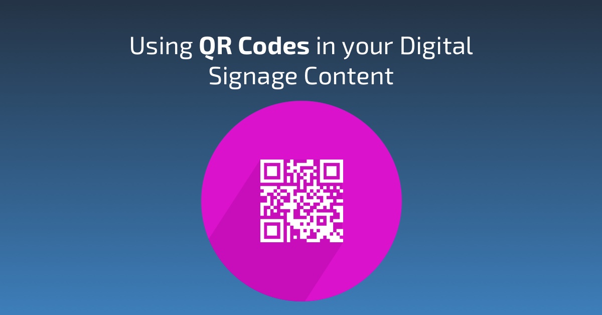 Using QR Codes in Digital Signage