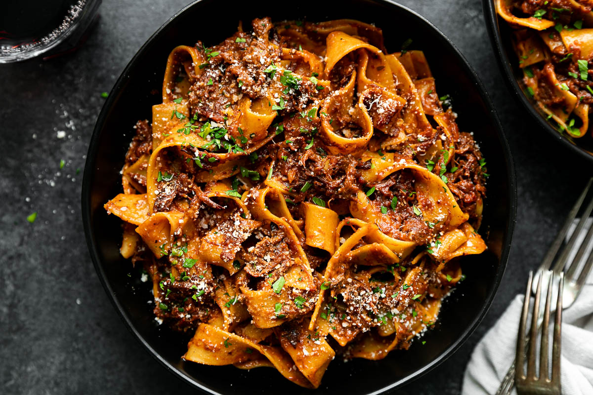 Slowly Braised Short Rib Ragu (Slow Cooker, Instant Potfriendly)