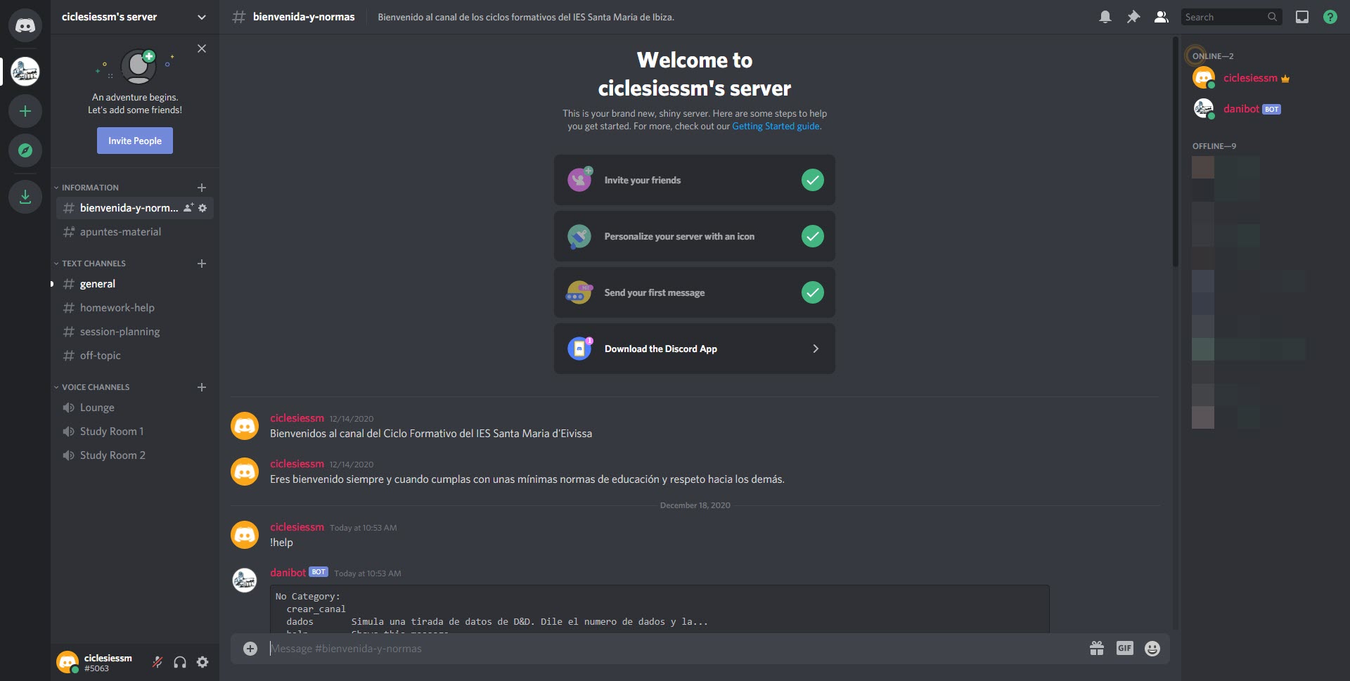 Crear un bot de Discord en Python Play That Class