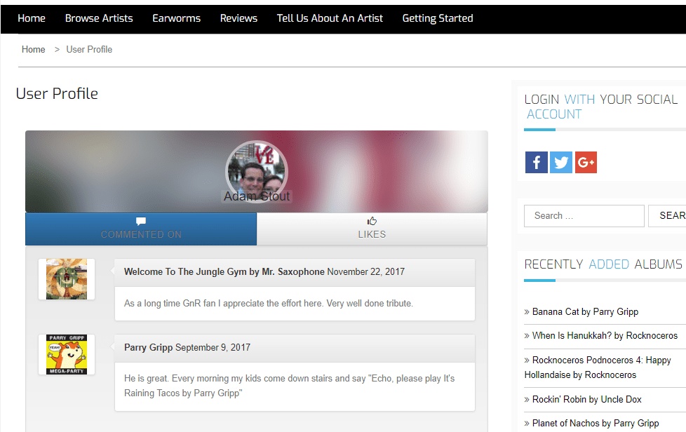 Updated User Profiles Playtime Playlist