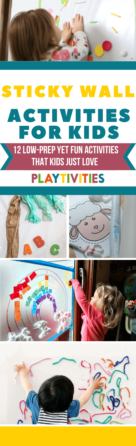 12 Exciting Sticky Wall Activities to Inspire your Children Playtivities