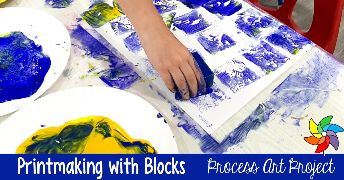 Printmaking With Blocks Play To Learn Preschool Process Art