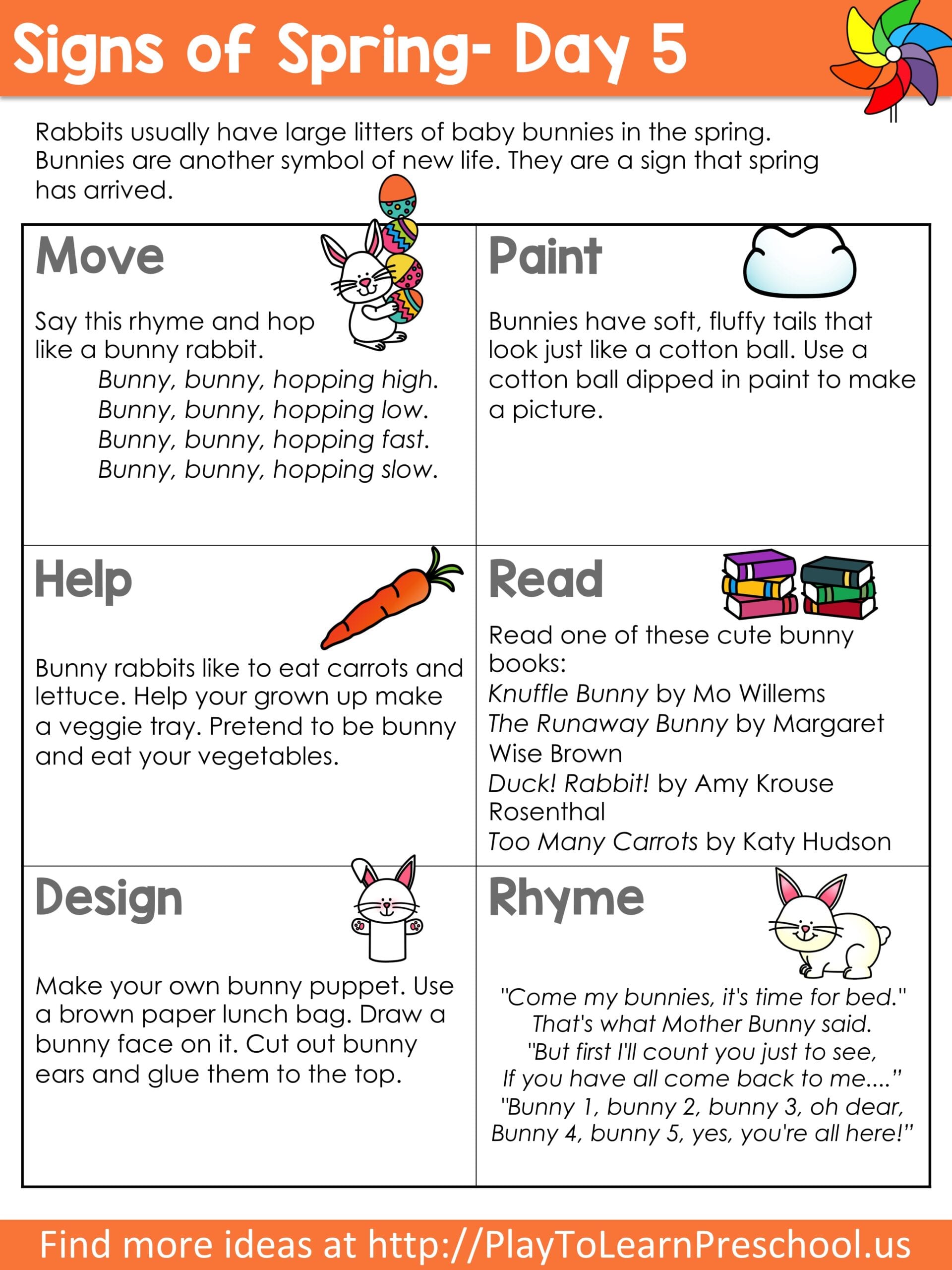 Virtual Preschool Spring Preschool Printables Play to Learn Preschool