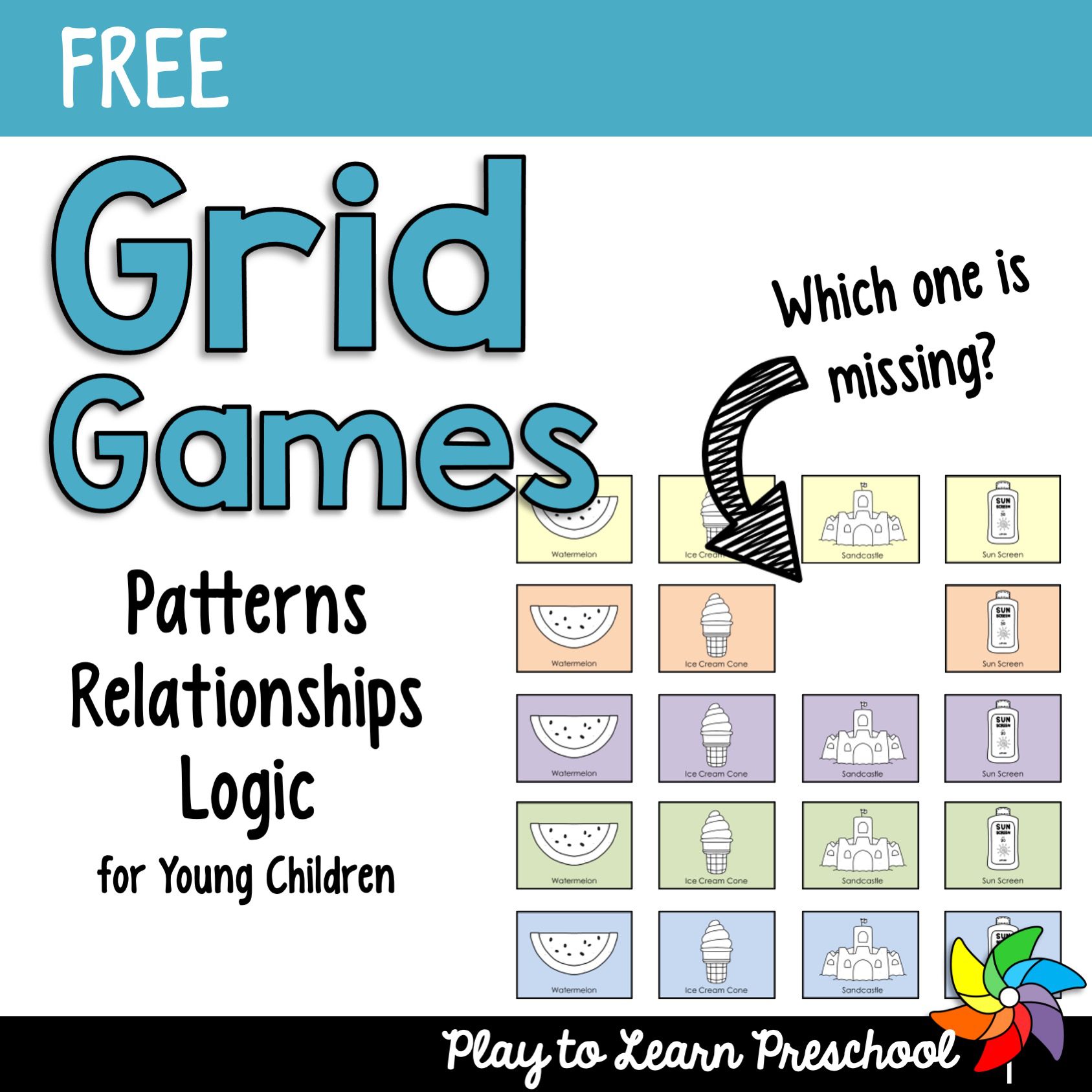 Grid Games teach Logical Thinking to Preschoolers