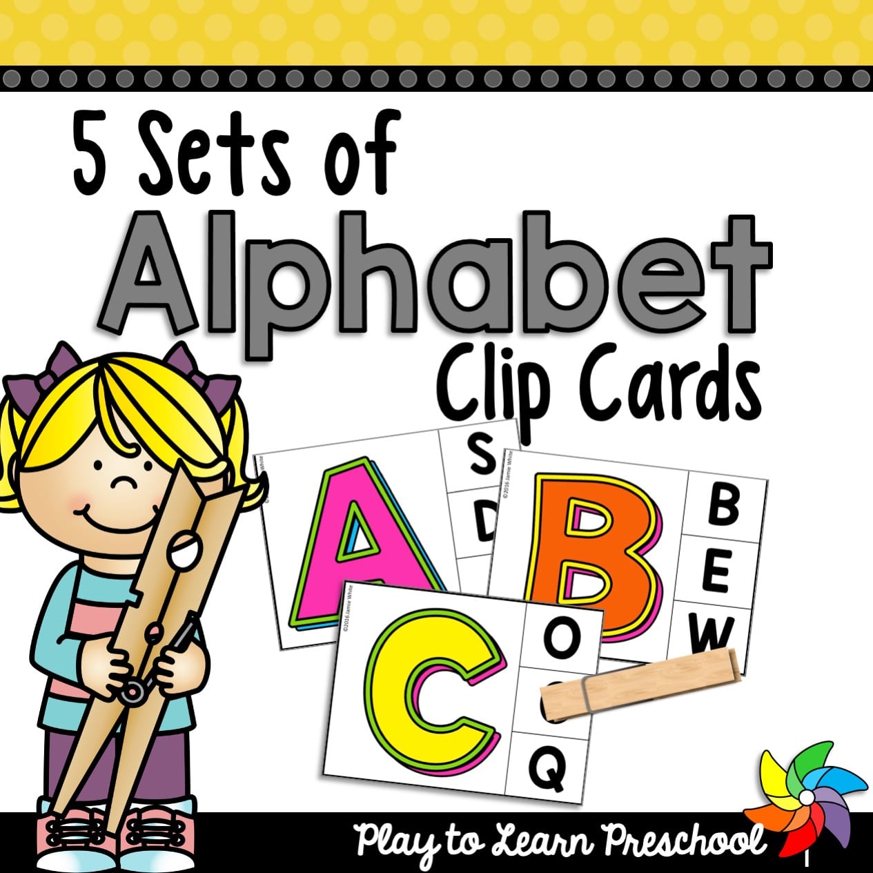 Fun and Engaging Alphabet Clip Cards Play to Learn Preschool Fun and Engaging Alphabet Clip Cards Play to Learn Preschool