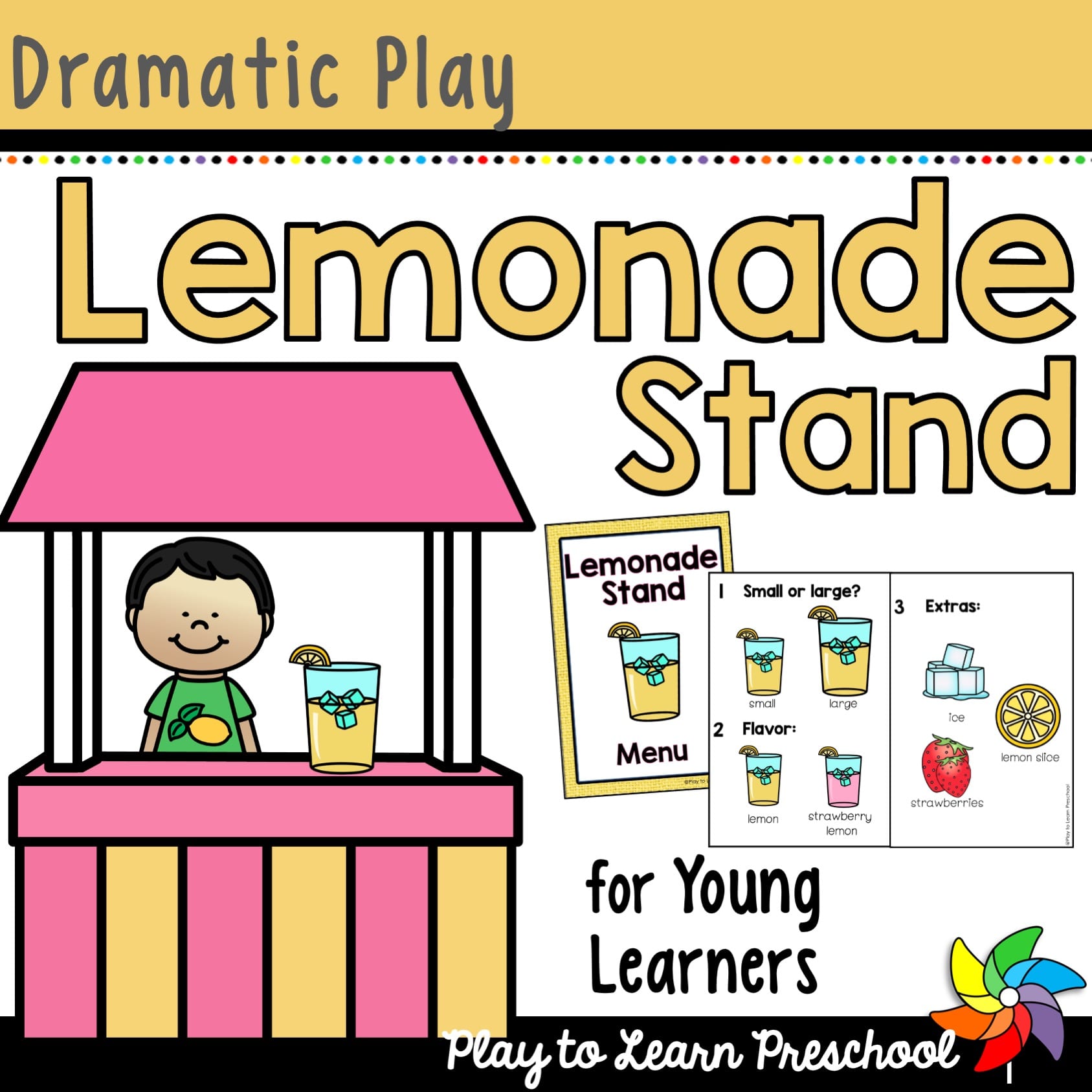 Lemonade Stand Dramatic Play Play to Learn Preschool Preschool