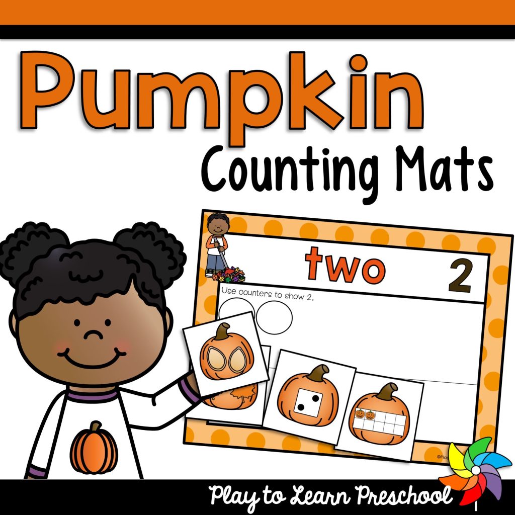 Pumpkin Counting Mats Play to Learn Preschool Preschool