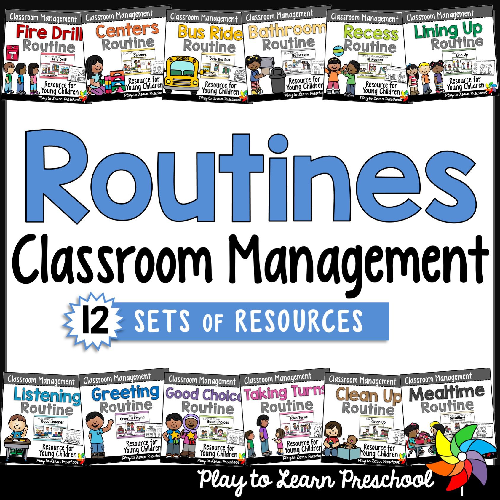 Routines Preschool Classroom Rules & Routines Bundle Play to Learn