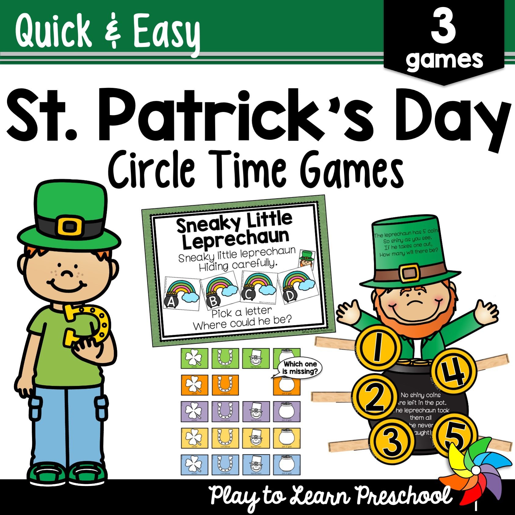 St. Patrick's Day Games for Preschoolers Play to Learn Preschool