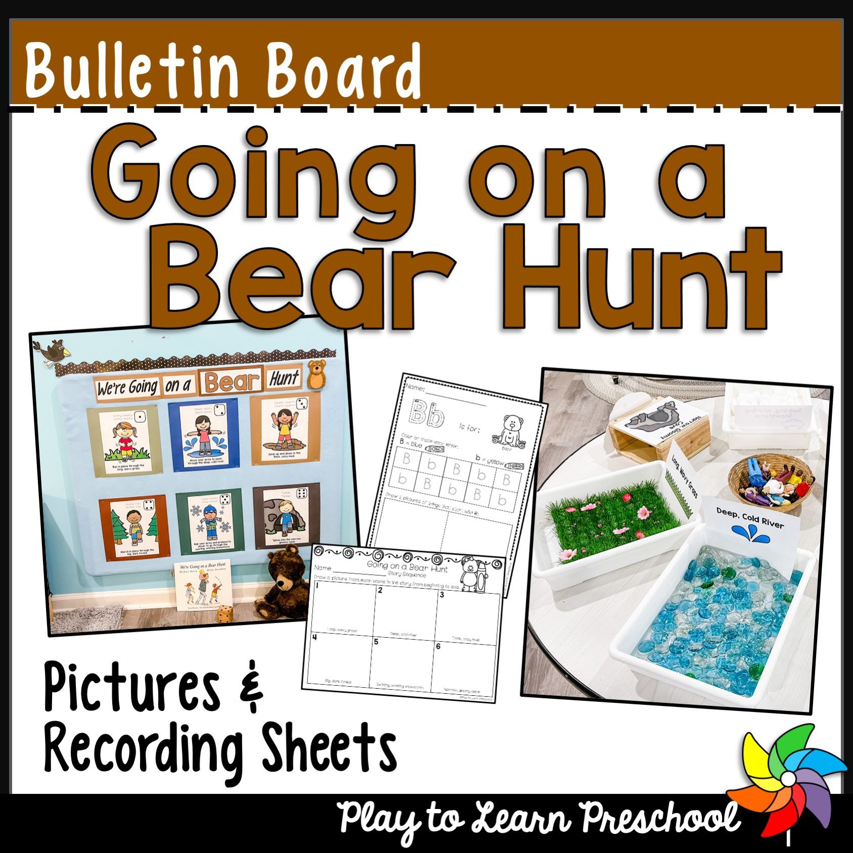 Going on a Bear Hunt Bulletin Board Play to Learn Preschool