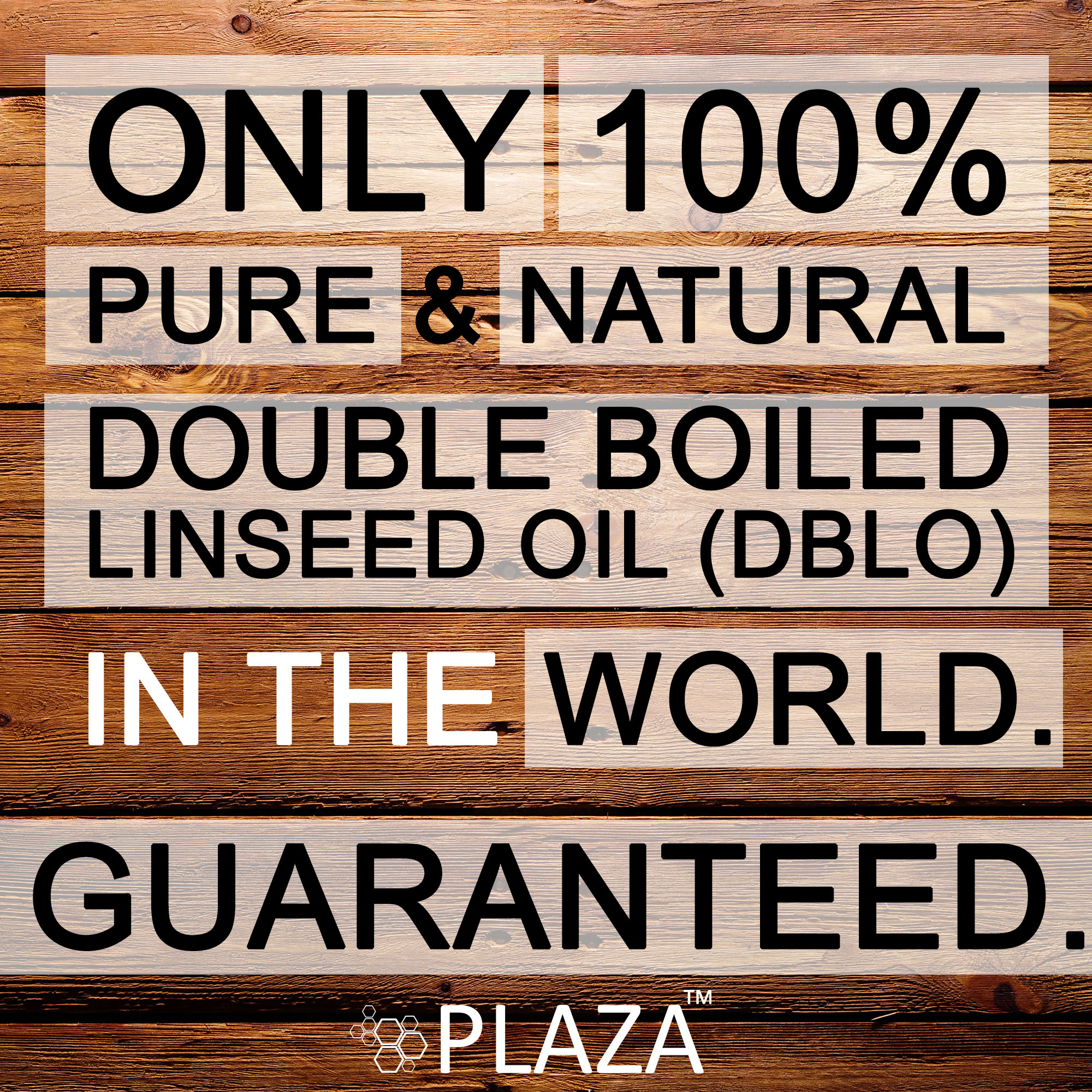 PLAZA® Double Boiled Linseed Oil (20 x 1 Litre) Pack PLAZA