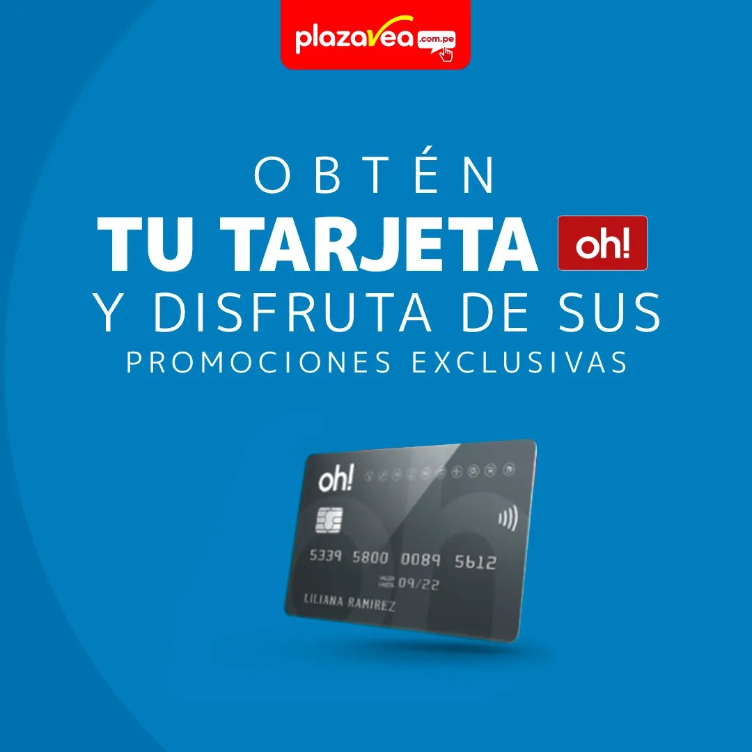 Tarjeta OH! en plazaVea: Obtén precios más bajos HOY
