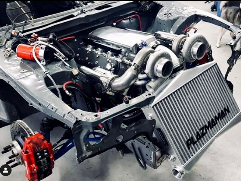 Twin Entry 100mm Race series Intercooler Plazmaman