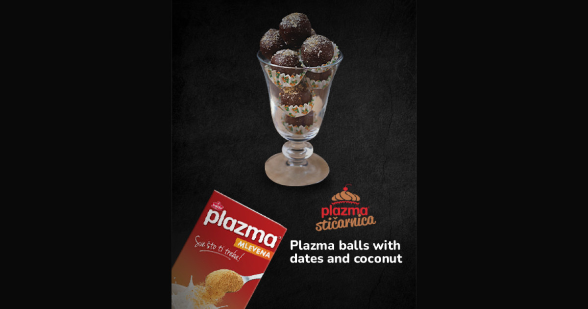 Plazma balls with dates and coconut