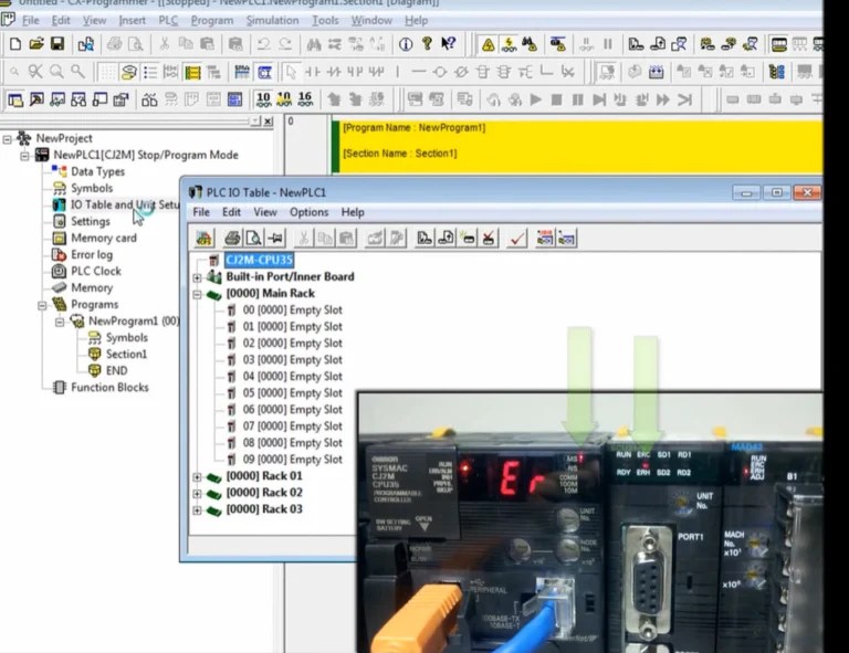 Omron PLC CX-Programmer - I/O Table Creation - PLC Programming & Automation