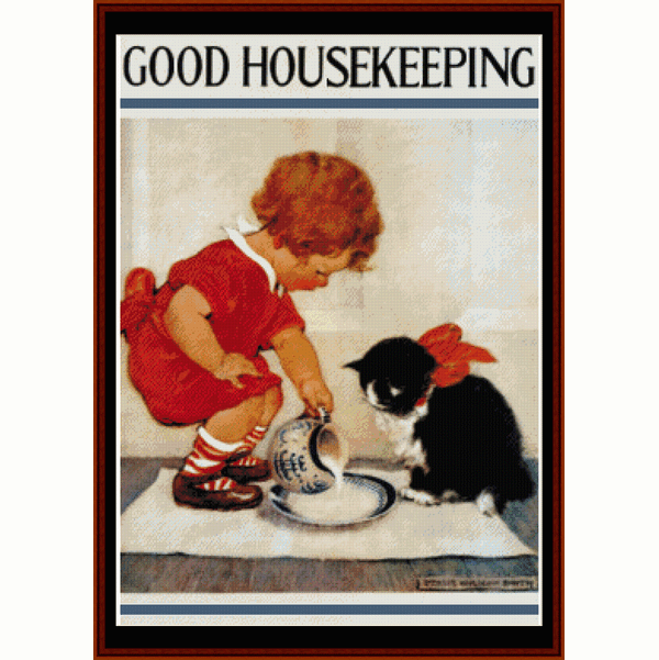 Good Housekeeping Vintage Poster cross stitch pattern by Cross Stitch