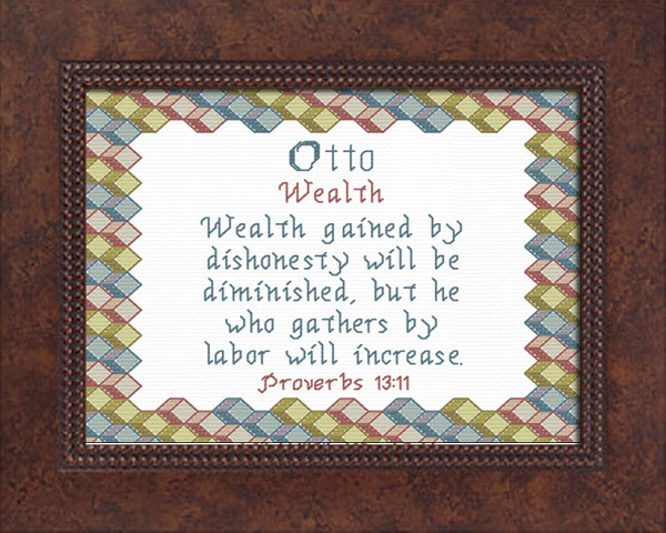 Name Blessings Otto Crafting CrossStitch Other