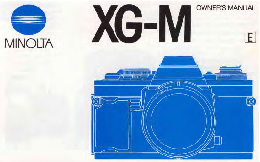 Minolta XGM XGM 35mm Camera Instruction Manual Other Files Photography and Images