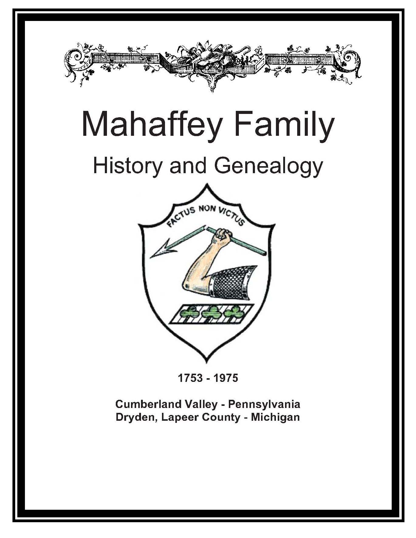 Mahaffey Family History and Genealogy eBooks History