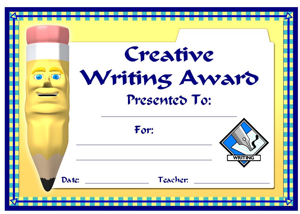Creative Writing Award Other Files Documents and Forms