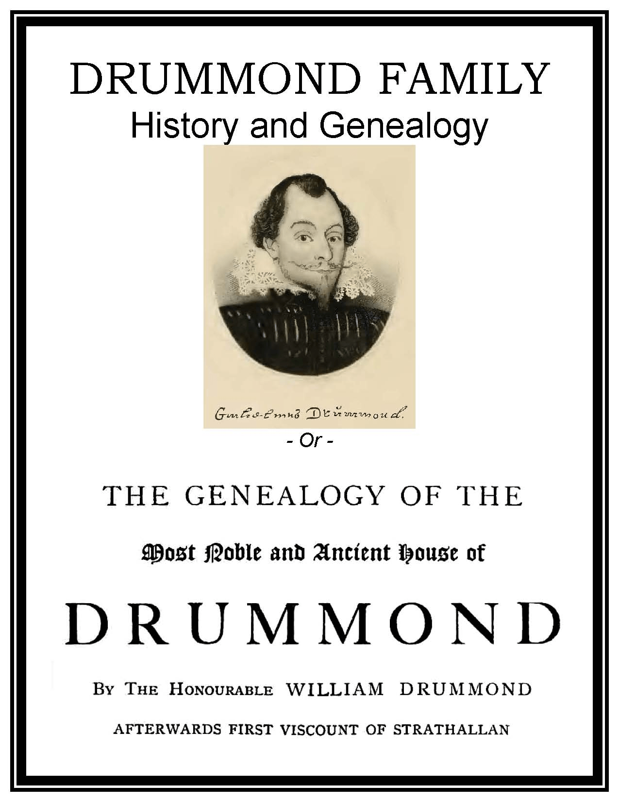 Drummond Family History and Genealogy eBooks History