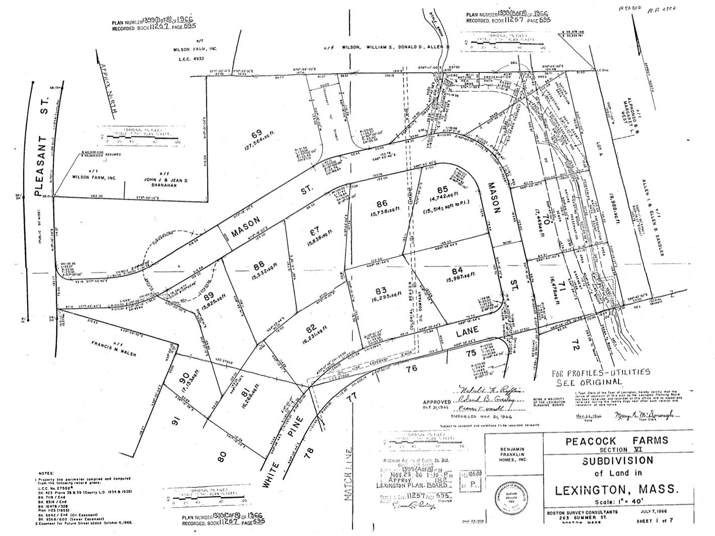 Pleasant Brook Neighborhood Lexington Massachusetts