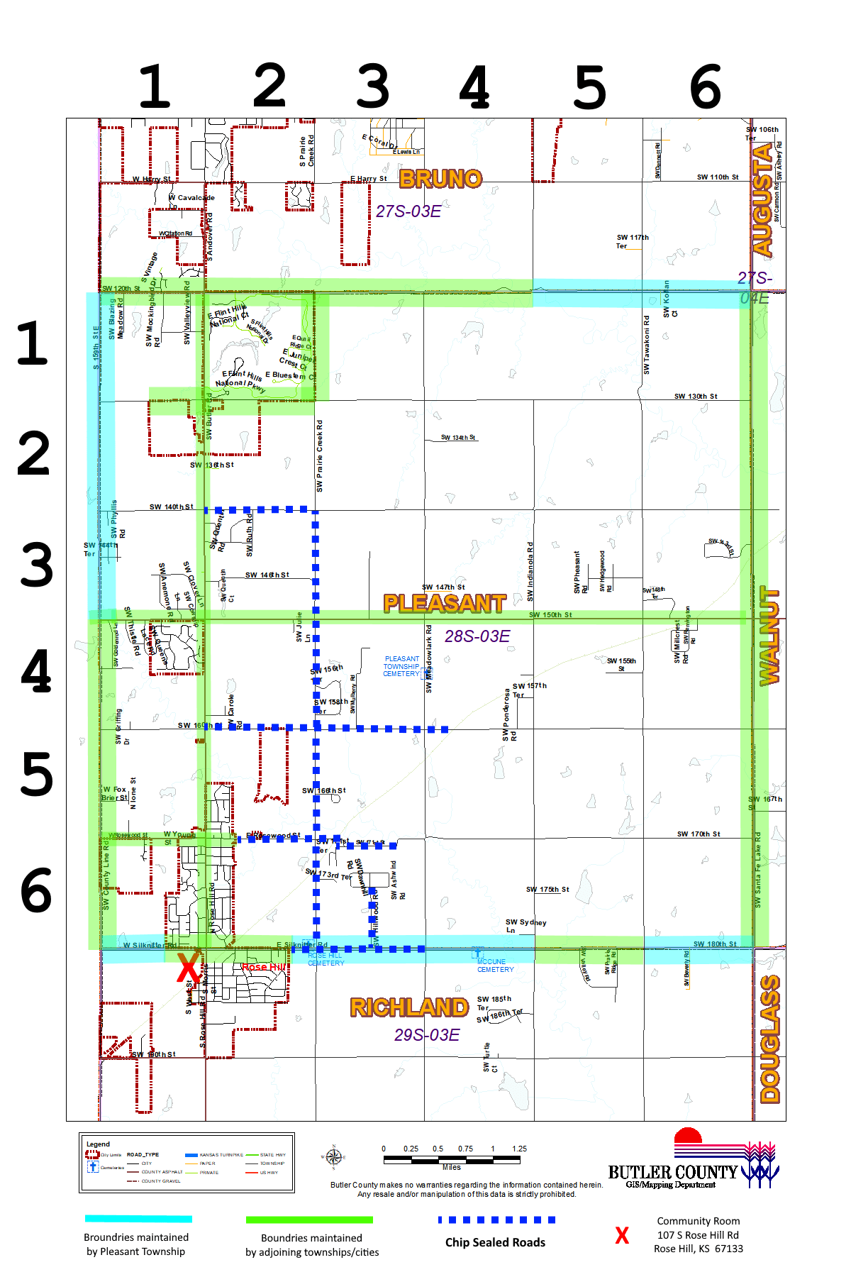 Map of Pleasant Township Pleasant Township