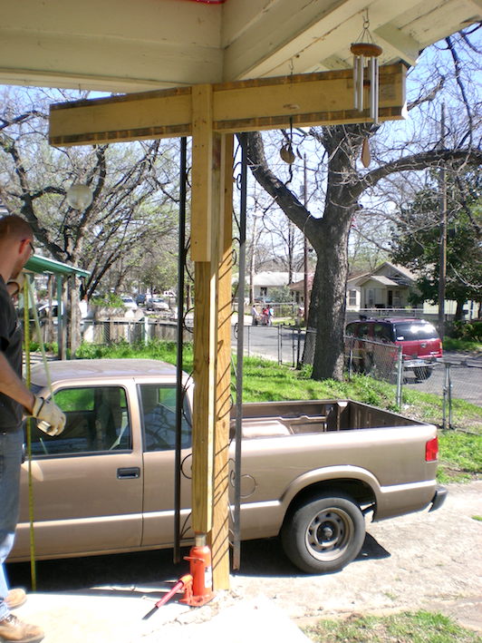 How To Jack Up A Porch Roof