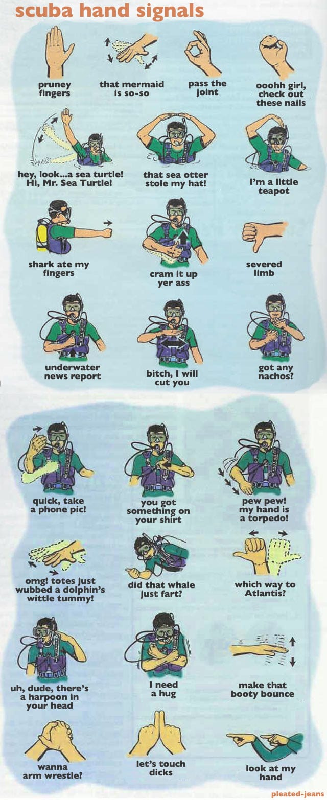 Scuba Hand Signals