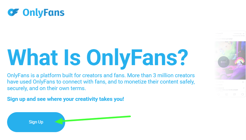 How to Start an OnlyFans Account (Sign-Up Process)