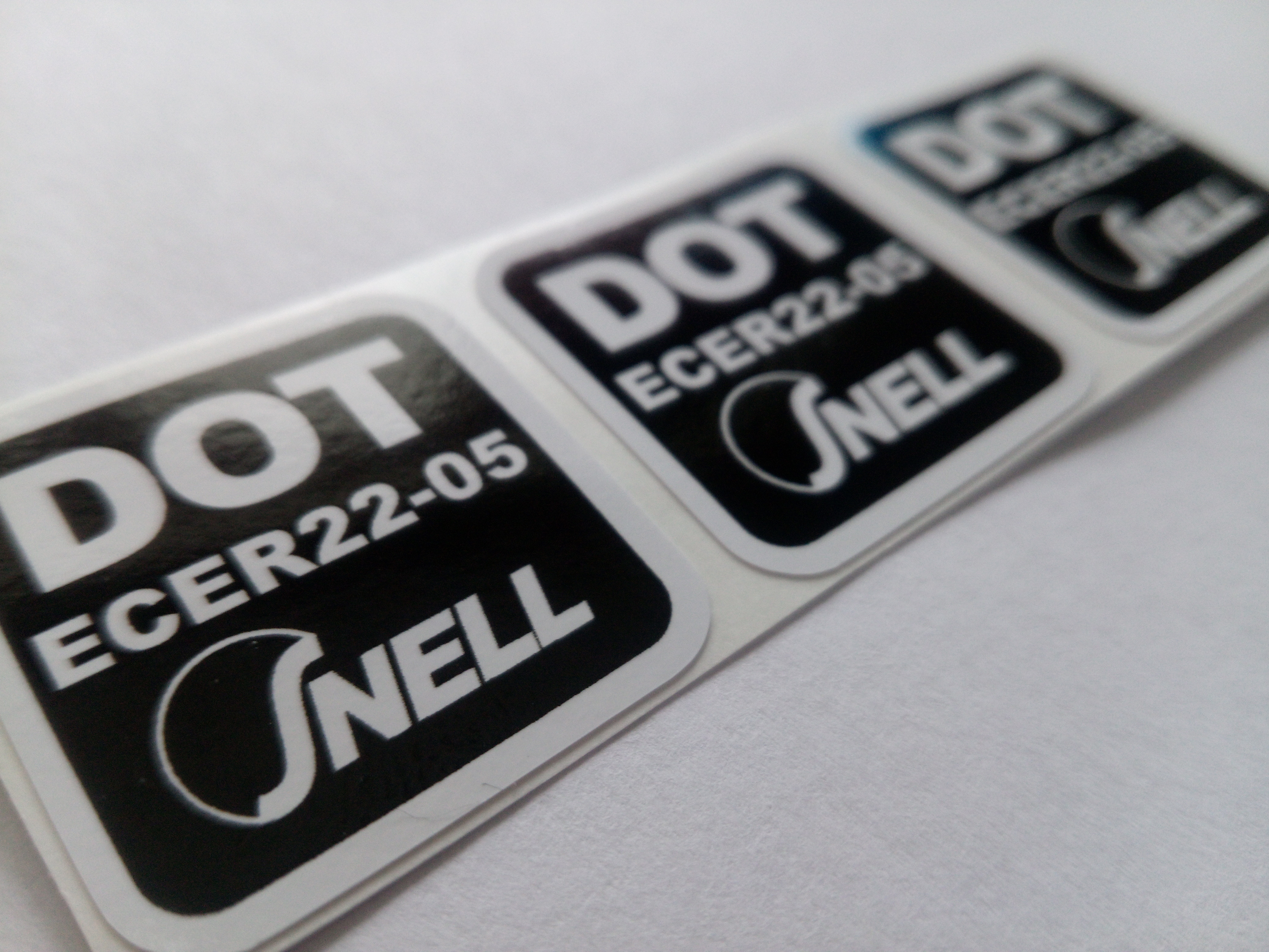 3 x DOT ECE 2205 SNELL sticker Aufkleber Etikett etichetta klistremerke
