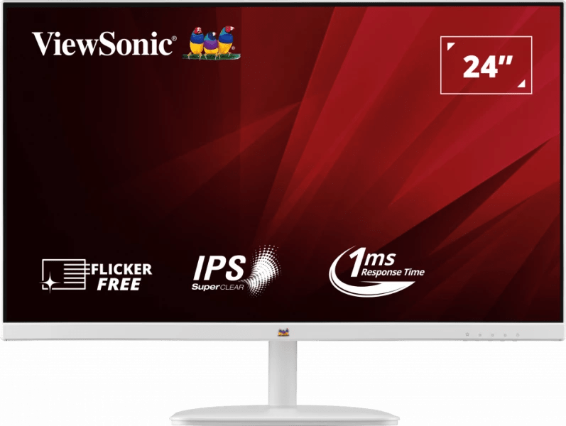 ViewSonic VA2432HW 24" 1080p 100Hz IPS Monitor White PLE Computers