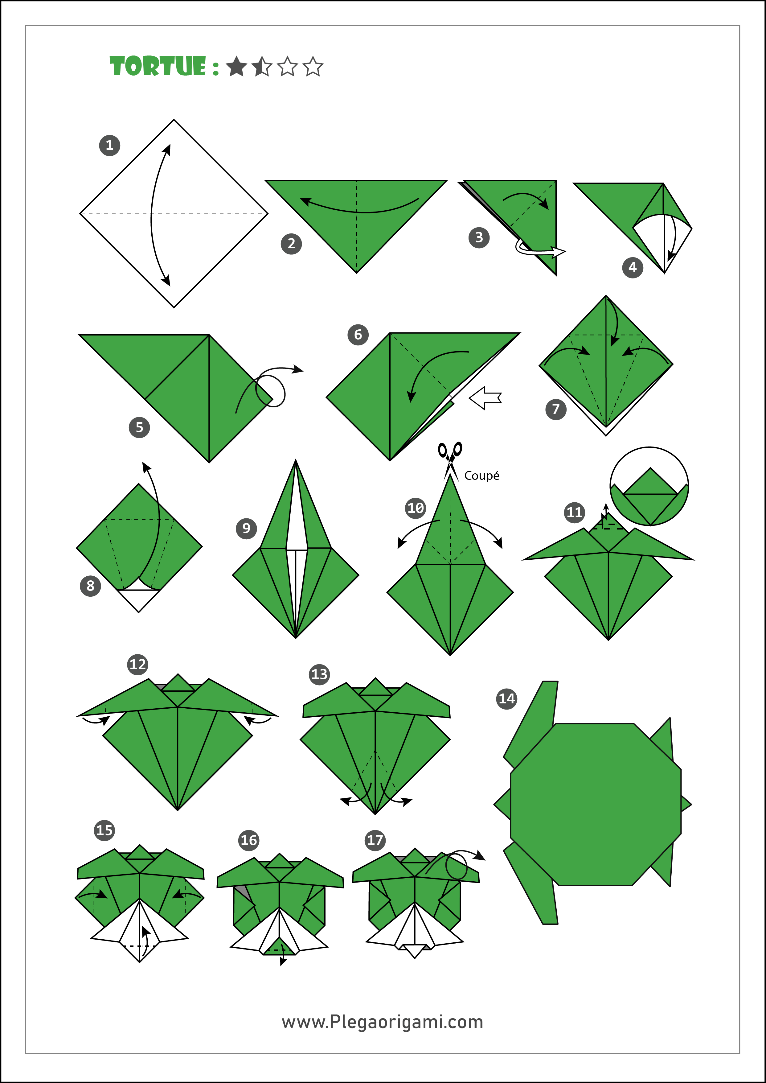 Modèls origami moyen