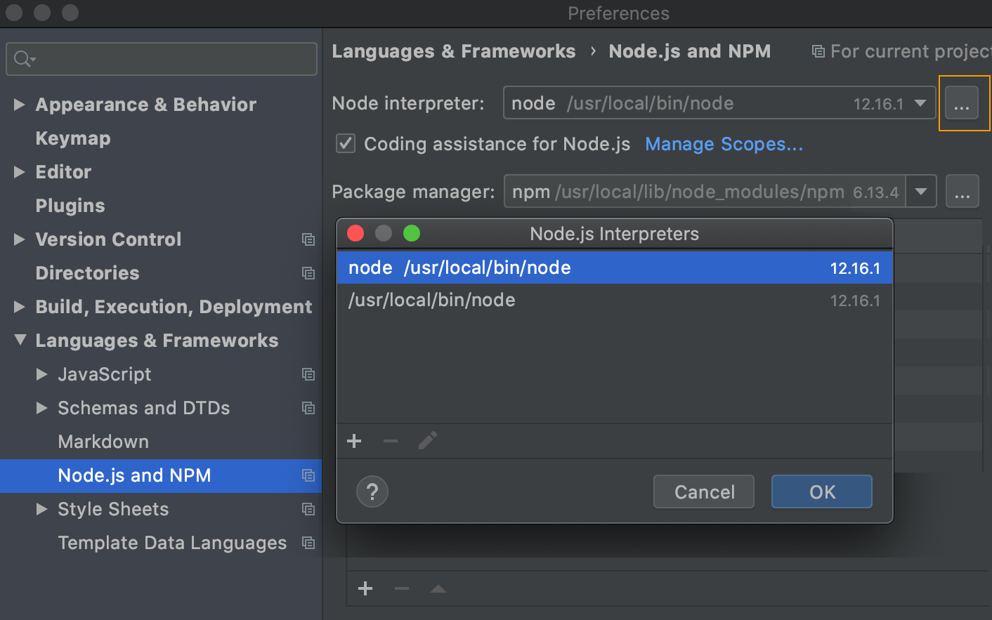 Node.js — WebStorm